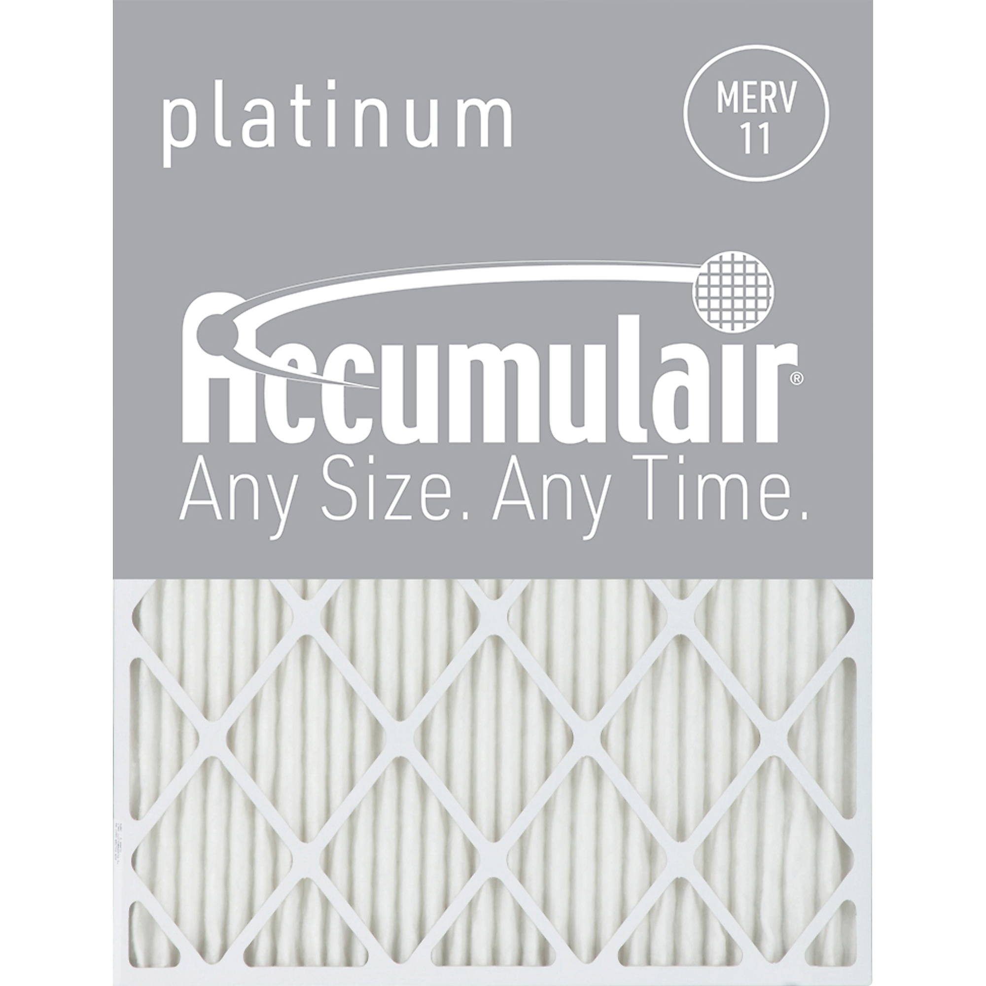 Accumulair MERV 11 Furnace Air Filter, Width 15.5 in, Height 19.5 in, Filters (qty.) 3, Model# FA16X20X4_3